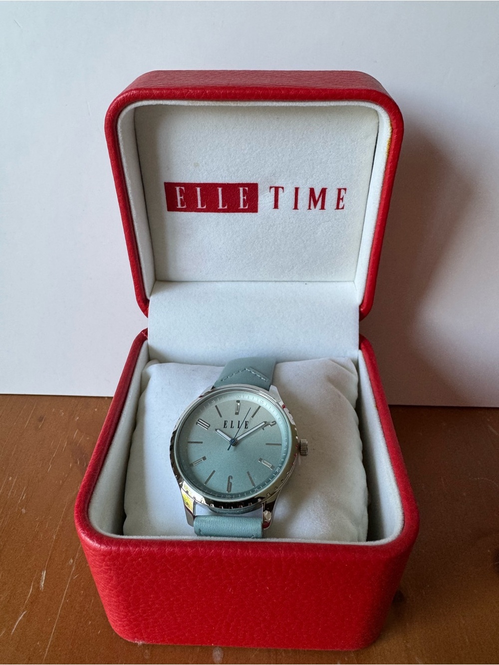 ELLE Watch with Swarovski crystalSilver Case with Pale Blue Dial and Strap